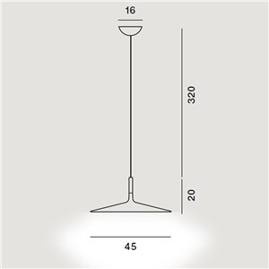 Lámpara de suspensión Aplomb Large de Foscarini. Lámparas contemporáneas.