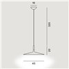 Lámpara de suspensión Aplomb Large de Foscarini. Lámparas contemporáneas.