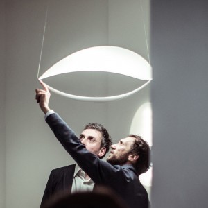 Lámpara de suspensión Plena de Foscarini. Lámparas de diseño moderno.