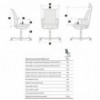 Silla Creed 6071 de Hag. Sillas de oficina. Sillas de diseño con base patín.