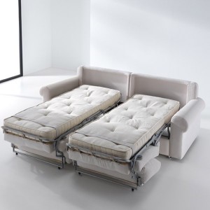 Sofá cama 2 plazas individuales Nápoles de ES Interiorismo. Puf cama y Sofas cama.