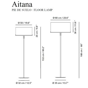 Lámpara pie Aitana de Carpyen. Tienda online lamparas modernas.