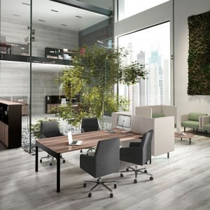 Mesa operativa perfil alto Lance de Ofifran dedicada para aquellas oficinas con elegancia y estilo.