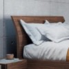 Cama diseño Italiano Bend contenedor de Novamobili. Camas de dos plazas.