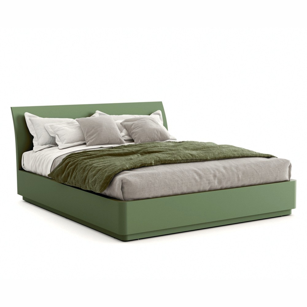 Cama diseño Italiano Bend contenedor de Novamobili. Camas de dos plazas.