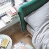 Cama Park lujosa y contemporánea de Novamobili. Camas de diseño moderno.