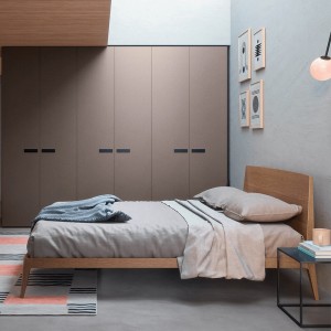 Cama Siri elegante y sofisticada de Novamobili. Camas matrimoniales.  