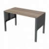 Mesa de oficina auxiliar moderna con acabados en metal y madera de ofifran