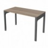 Mesa de oficina Auxiliar de perfil alto moderna con acabados en metal y madera de ofifran