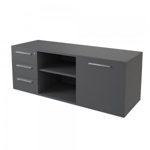 Armario melamina de 3 cajones con puerta corredera y moderno de ofifran, con un diseño ideal para cualquier oficina.