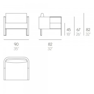Sillón de diseño Solanas Oferta para exterior de Gandia Blasco.