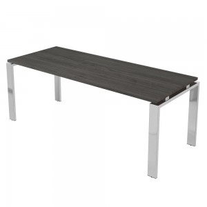 Mesa de oficina ejecutiva con diseño rectangular elaborada en base de metal y madera de Ofifran