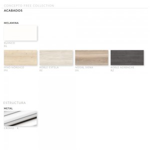 Mesa moderna rectangular para juntas Concepto Free de Ofifran con el diseño ideal para oficinas.