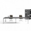 Mesa moderna rectangular para juntas Concepto Free de Ofifran con el diseño ideal para oficinas.