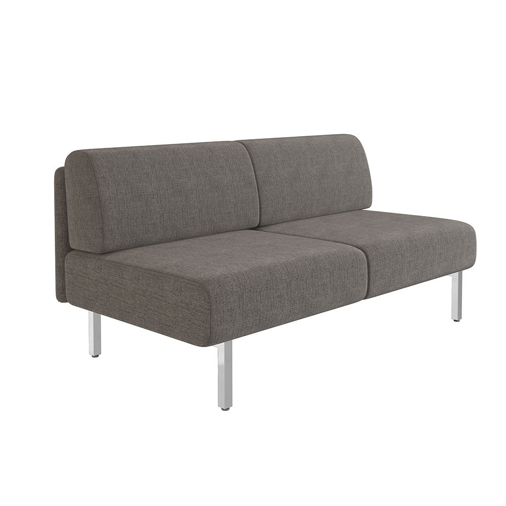 Sofá sin laterales Piem de ofifran con un diseño ideal y perfecto para oficinas y salas de espera.