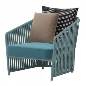 Sillón Club exterior Bela Rope colección Bitta Lounge de Kettal.