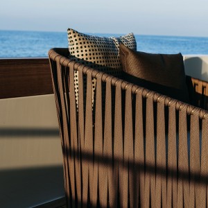 Sillón Club exterior Bela Rope colección Bitta Lounge de Kettal.