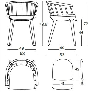 Silla Cyborg Stick de Magis. Silla comedor de diseño unico y elegante.