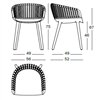 Silla Cyborg Club de Magis. Silla con brazos comedor de diseño moderno.