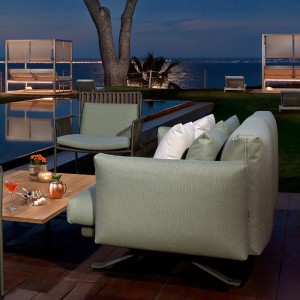 Sillón Club para exteriores colección Boma de Kettal.