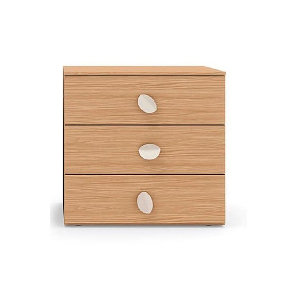 Mesita noche Base Nidi con diseño moderno e italiano para habitaciones juveniles.
