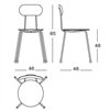 Silla Mariolina Magis apilable. Silla comedor diseño único y elegante.