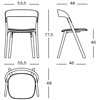 Silla Pila de Magis. Silla apilable de madera. Silla para comedor.