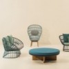 Sillón Club exterior pies en teca respaldo alto colección Cala de Kettal.