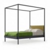 Cama individual Kap con cabecera tapizada ideal para cuartos de niños. Diseño italiano y elegante