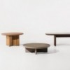Mesa Centro Ø135 exterior base en aluminio, colección Cala de Kettal.