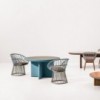 Mesa Comedor Ø135 exterior base de aluminio, colección Cala de Kettal.