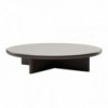Mesa Centro Ø180 exterior con base en aluminio, colección Cala de Kettal.