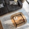 Mesa centro Magma de Fiam. Mesas auxiliares para salón con sobre de cristal.
