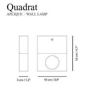 Aplique Quadrat de Carpyen. Tienda online lamparas modernas.