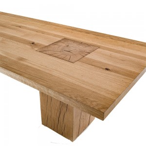 Mesa comedor Madera rectangular Boss executive de Riva1920 con un diseño moderno, acabados elegantes y de madera maciza.
