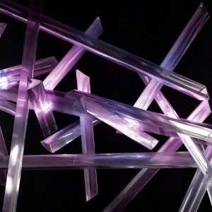 Lámpara suspensión La Traviata de Slamp. Obra de arte con diseño moderno.