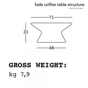 Mesa Coffee para exteriores. Mobiliario de diseño Fade Plust Collection.