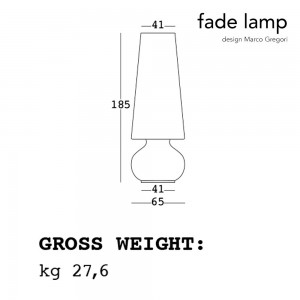 Lámpara grande para exteriores Colección Fade de Plust Collection.