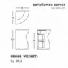 Esquina Bartolomeo de exterior de Plust Collection. Mobiliario exterior.