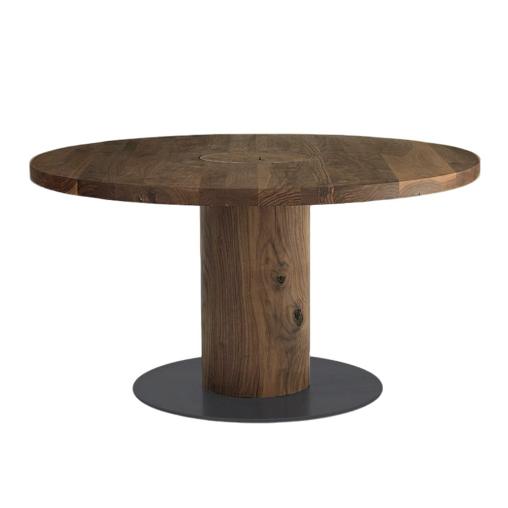 Mesa comedor madera circular Boss Executive de Riva1920 con un diseño italiano de alta calidad.