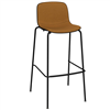 Taburete Troy Madera Tapizado Acero. Taburete de diseño contemporáneo.
