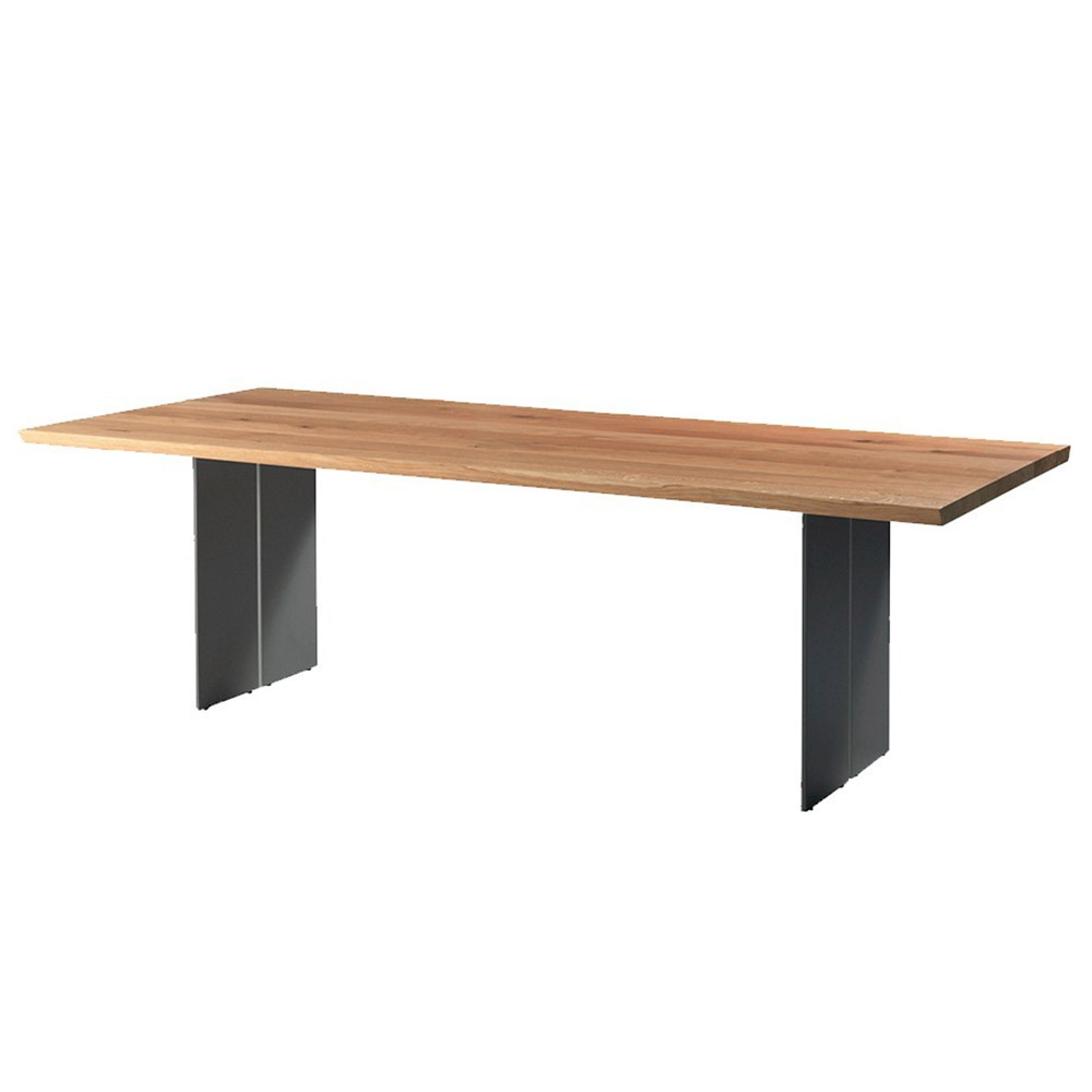 Mesa comedor madera rectangular Natura Natural Sides de Riva1920 con un diseño natural de alta calidad y madera maciza italiana