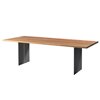 Mesa comedor madera rectangular Natura Natural Sides de Riva1920 con un diseño natural de alta calidad y madera maciza italiana