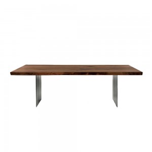 Mesa comedor madera rectangular Natura Extra Natural Sides de Riva1920 con un diseño natural de lujo y madera maciza italiana.