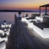 Mesa centro luminosa Bold Light de Plust Collection ideal para exteriores.