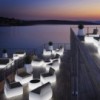 Mesa centro luminosa Bold Light de Plust Collection ideal para exteriores.