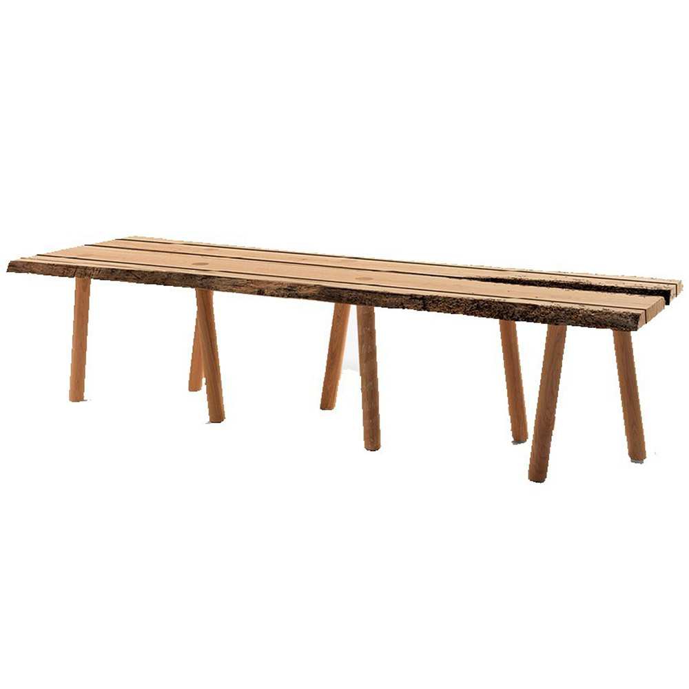 Mesa comedor madera rectangular Briccole Venezia de Riva1920 con un acabado moderno de alta calidad.