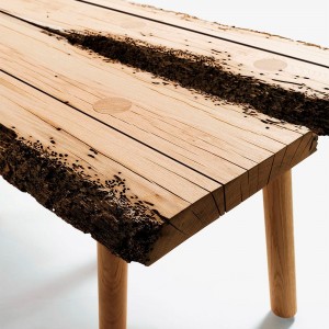 Mesa comedor madera rectangular Briccole Venezia de Riva1920 con un acabado moderno de alta calidad.