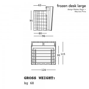 Barra Frozen Largue de Plust Collection para espacios exteriores.