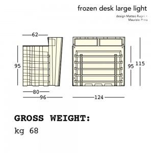 Barra Frozen Largue Light de Plust Collection para espacios exteriores.